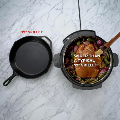Instant Vortex Plus 6QT ClearCook Air Fryer, Clear Windows, Custom Program Options, 6-in-1 Functions, Crisps, Broils, Roasts, Dehydrates, Bakes, Reheats, from the Makers of Instant Pot, Black
