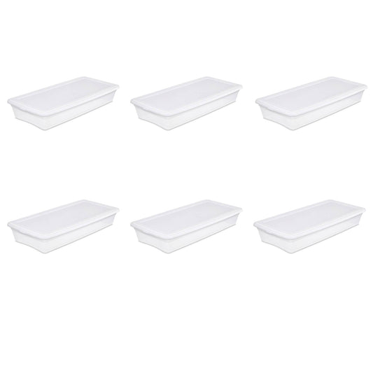 41 Quart Storage Box- White Case of 6