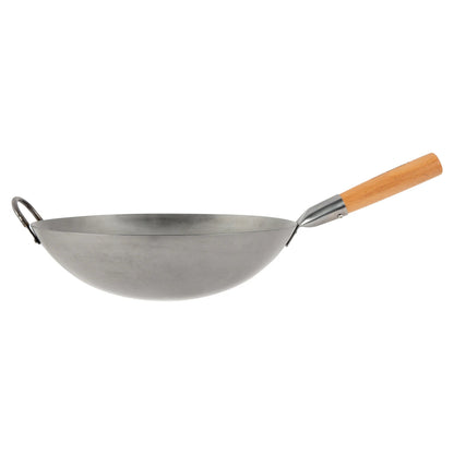 Cuisinart Outdoor Wok Station, 50,000 BTU Propane Outdoor Wok Burner w Prep Table, 14�测�� Carbon Steel Wok for Stir Fry, Searing, BBQ �� Black