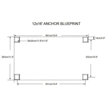 Alexander 16 Ft. W X 12 Ft. D Aluminum Patio Gazebo