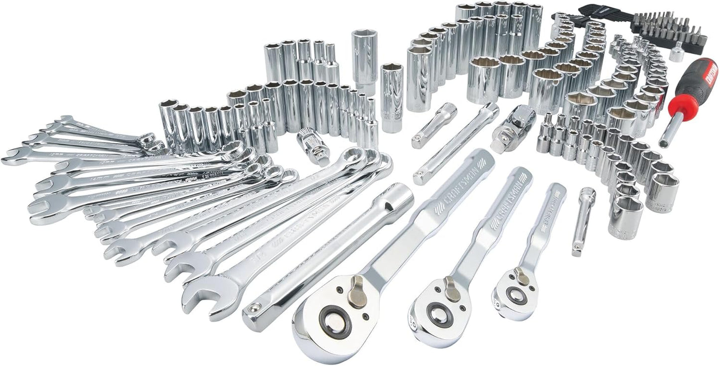 CRAFTSMAN Mechanics Tool Set, 1/4 and 3/8 Inch Drive, 189 Piece (CMMT12134)
