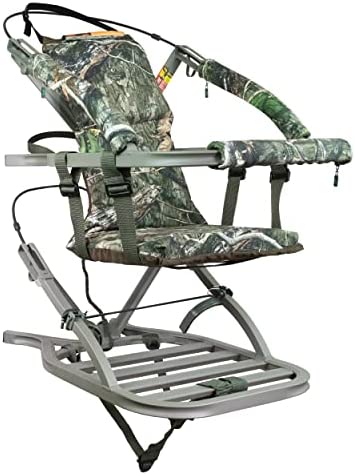 Summit Viper SD Climbing Treestand �� Lightweight Aluminum, Foam Padded Seat, 300 lbs Capacity, Includes Safety Harness